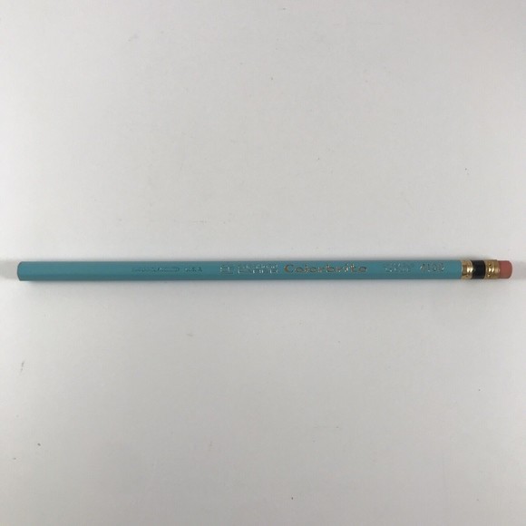VTG Eberhard Faber Colorbrite Erasable Light Blue 4105 Pencil USA Woodclinched - Picture 1 of 7